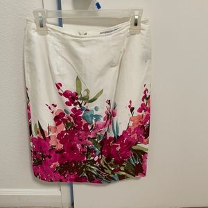 Floral pencil skirt